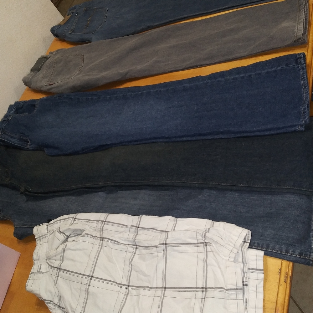 Sz 18 teen boy jeans and shorts